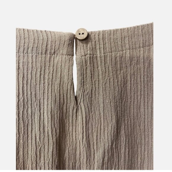 Soft Surroundings Oceo Gauze Crinkle Tunic Button Detail Blouse Women’s Size L - Picture 6 of 7